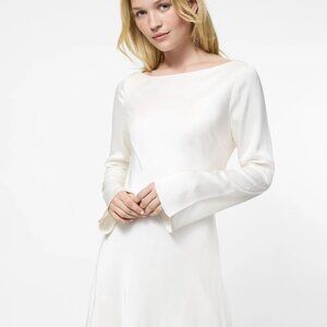 French Connection Ennis Satin Longsleeve Mini Dress